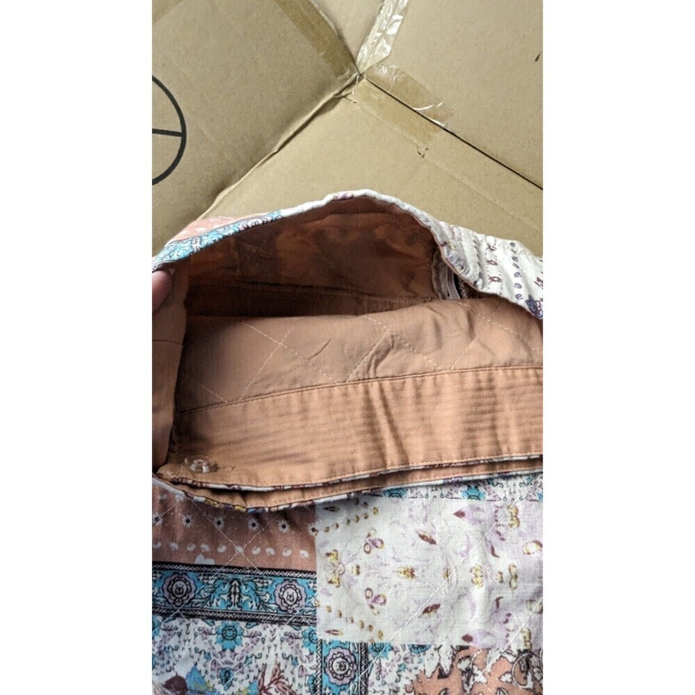 NWT $128 FREE‎ PEOPLE Mad Love Quilted Patchwork Floral Wrap Skirt Size 4 - Picture 7 of 12
